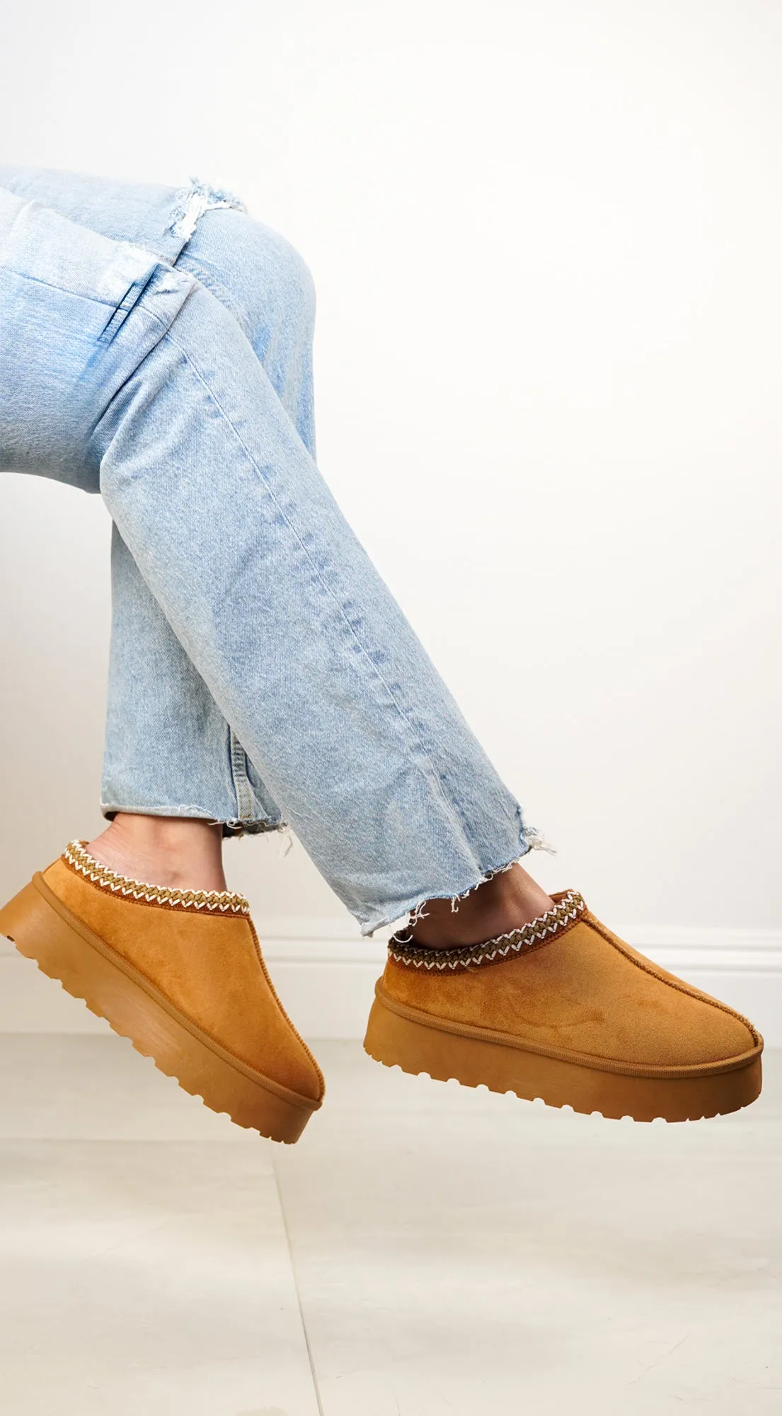 Tamara Tan Platform Booties - Brown Adidas Weight Training Shoes