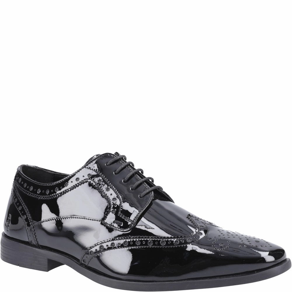 Hush Puppies Elliot Brogue Patent winter warmth Fine Stitching