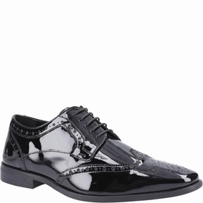 Hush Puppies Elliot Brogue Patent winter warmth Fine Stitching