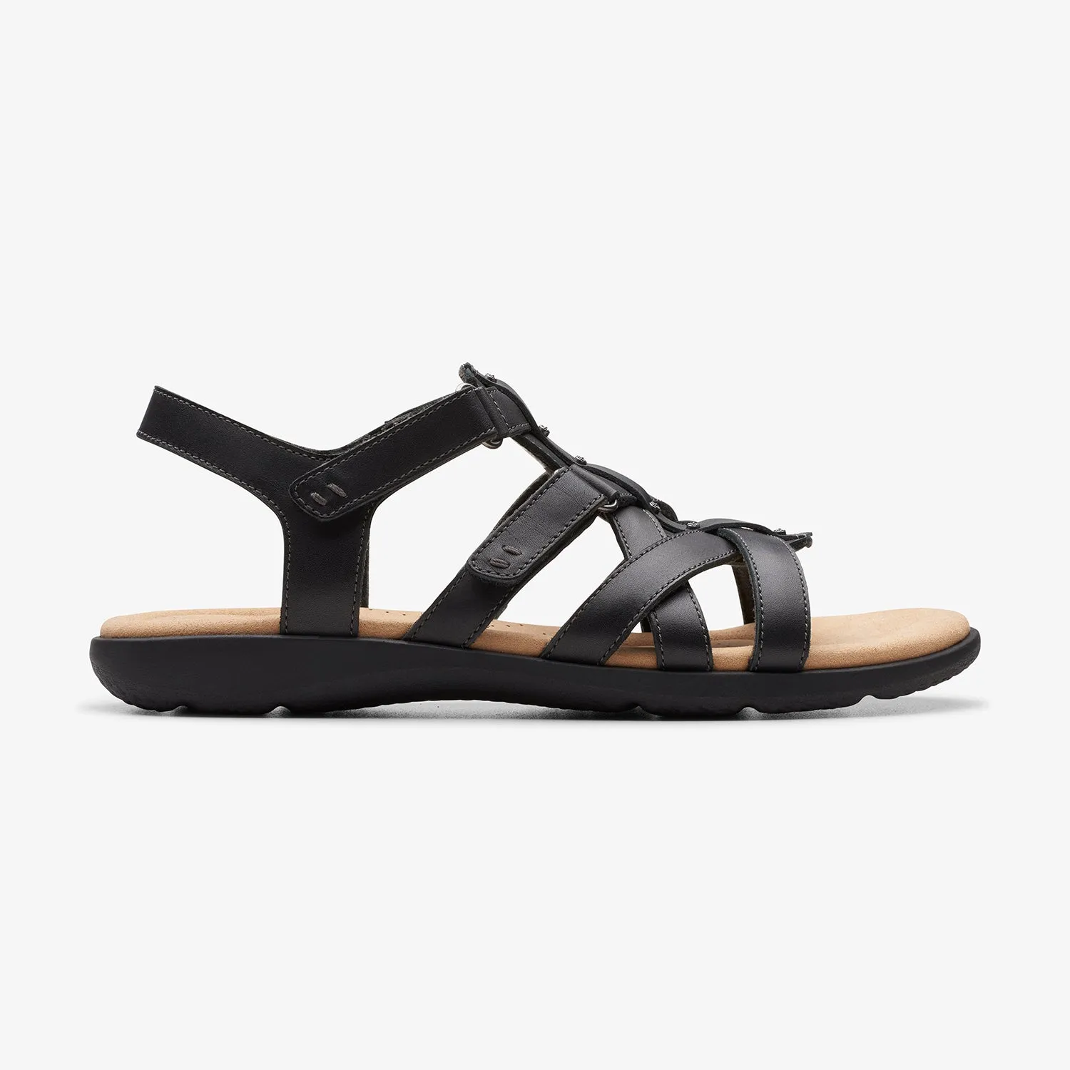 Womens - Elizabelle Sky Black Leather Closed Toe