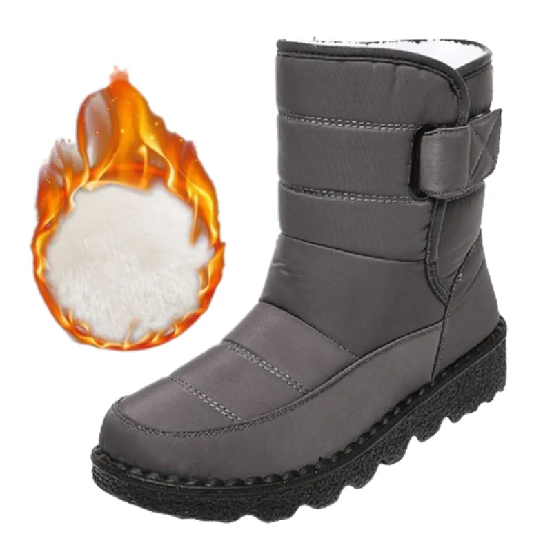 Stylish Winter Boots For Snow Cuzcare Orthopedic Boots For Women Waterproof Comfortable Fur Lined Ankle Winter Snow Boots