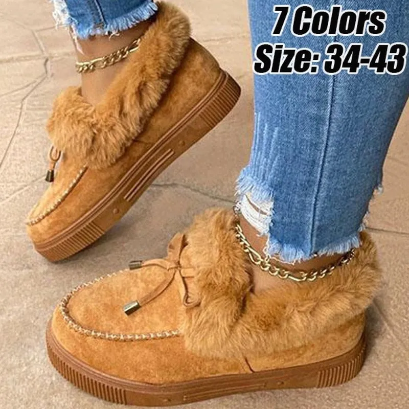 10 Wide Snow Boots Winter Boots Warm Plush Velvet Ankle Snow Boots Shoes For Women