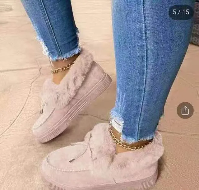 Winter Boots Warm Plush Velvet Ankle Snow Boots Shoes For Women Allen Edmonds Snow Boots