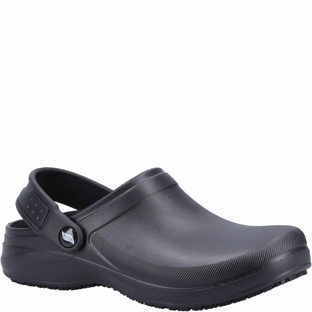 Skechers Workwear Riverbound SR Clog Minimal Weight Film Shoot