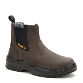 Men's Caterpillar, Striver Chelsea Waterproof Steel Toe Work Boot Walking Clean Silhouette