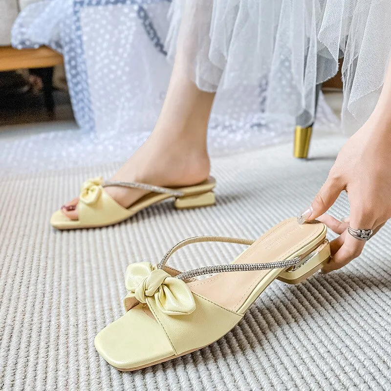 New for summer 2023 Low-heeled slippers for women Fashion brand design casual White sandals Big yards of shoes Free shipping Simba Slippers