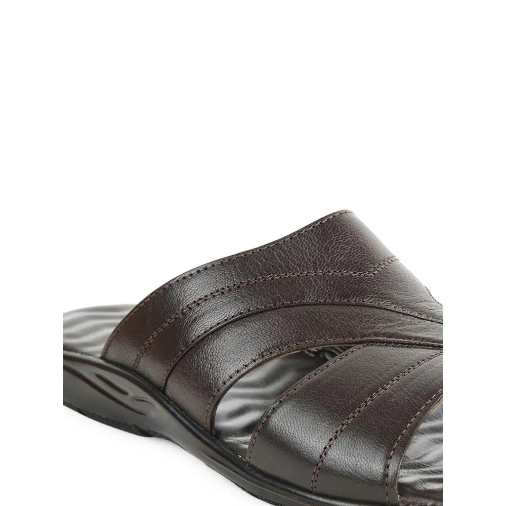 Coolers By Liberty Men LG-751 Brown Casual Slippers Chocolate Slippers