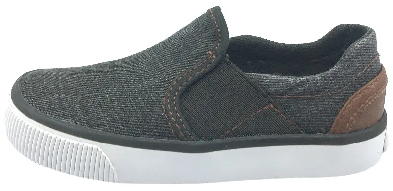Asics Noosa Shoes Geox Boy's and Girl's Kilwi Military Green and Brown Canvas Slip-On Sneaker