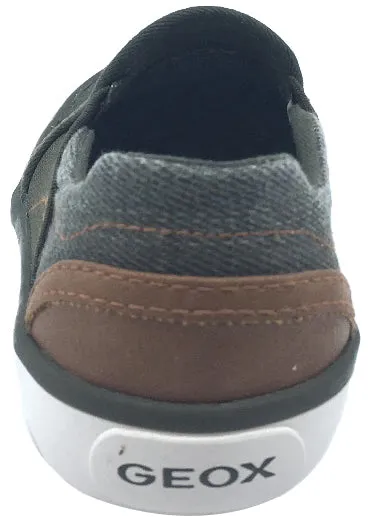 Asics Gel-challenger 13 Tennis Shoes Geox Boy's and Girl's Kilwi Military Green and Brown Canvas Slip-On Sneaker
