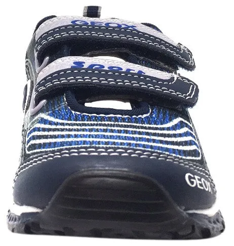 Geox Boy's Bernie Navy & Royal Blue Double Hook and Loop Strap Sneaker Asics Shoes Price In Japan