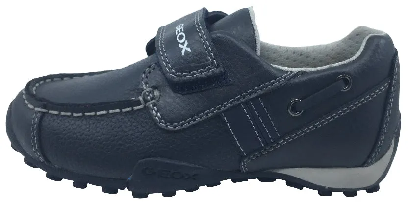 GEOX Boy's Navy Snake Moc Asics Netburner Netball Shoes