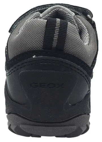 Asics Gel-nimbus Lite Running Shoes Geox Boy's Savage Grey Textile Double Hook and Loop Sporty Sole Low Top Breathable Sneaker