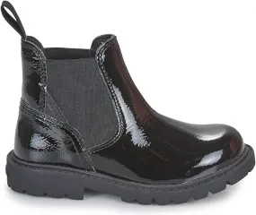 Geox Girls J Shaylax Black Ankle Boots Patent School Boots Adidas X Lego Shoes