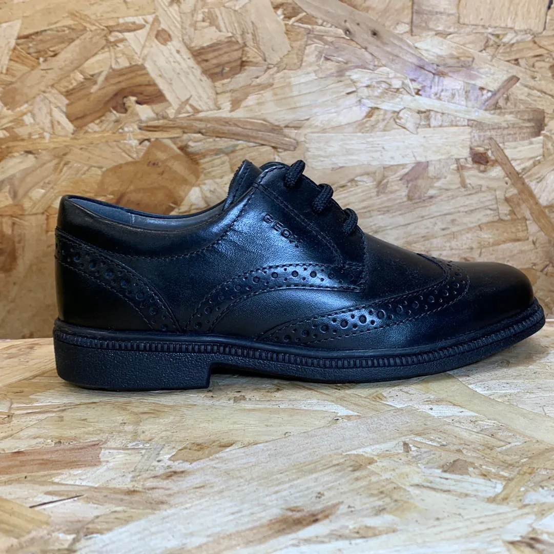 Asics Gel Road Running Shoes Geox Kids Federico A Smooth Leather School Shoe - Black