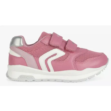 Geox Pavel Pink/White Velcro Trainer Naruto Asics Shoes