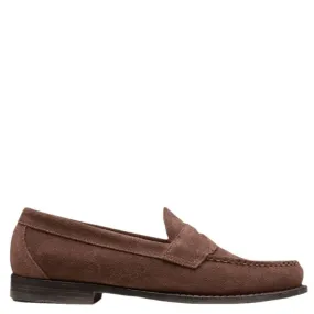Loafers With Socks G.H. Bass Men's Logan Suede Weejuns Loafer in Brown