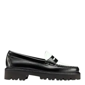 Sanuk Loafers G.H. Bass Women's Whitney Super Lug Weejuns Loafer in Black/White