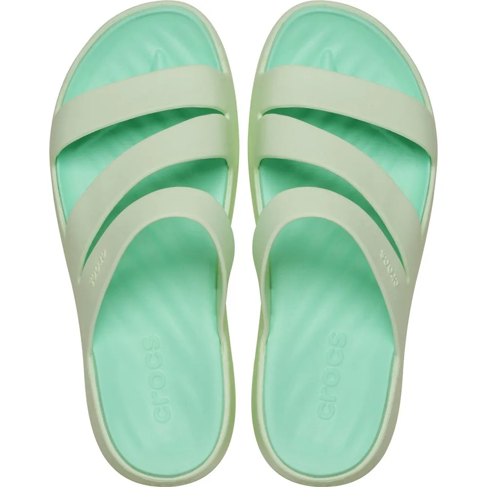 Neutral Color Island Time Crocs Getaway Strappy Mule