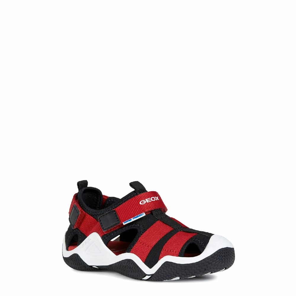 Geox Jr Wader A Touch Fastening Sports Sandal Minimal Style Flex Technology