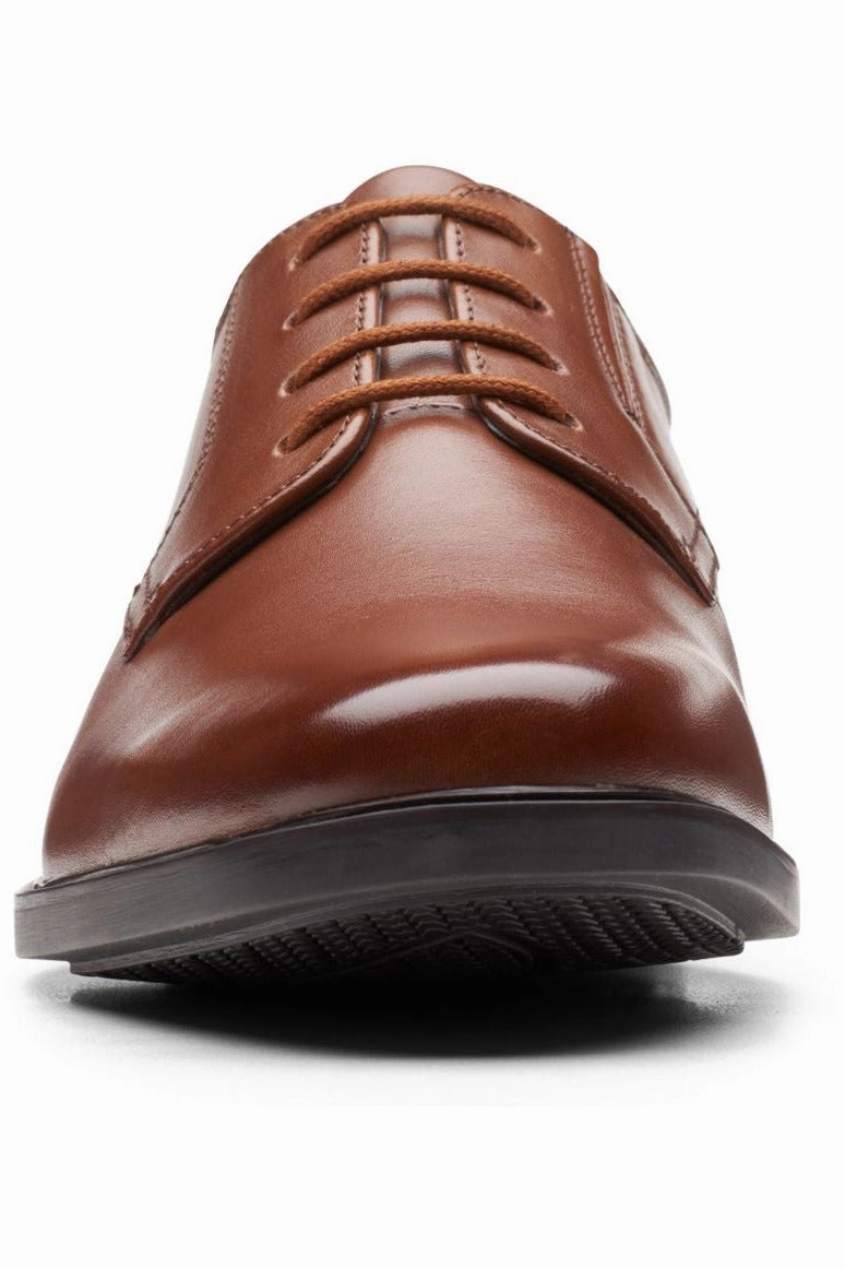 Clean Line Fine Dining Clarks Howard Walk Dark Tan Leather