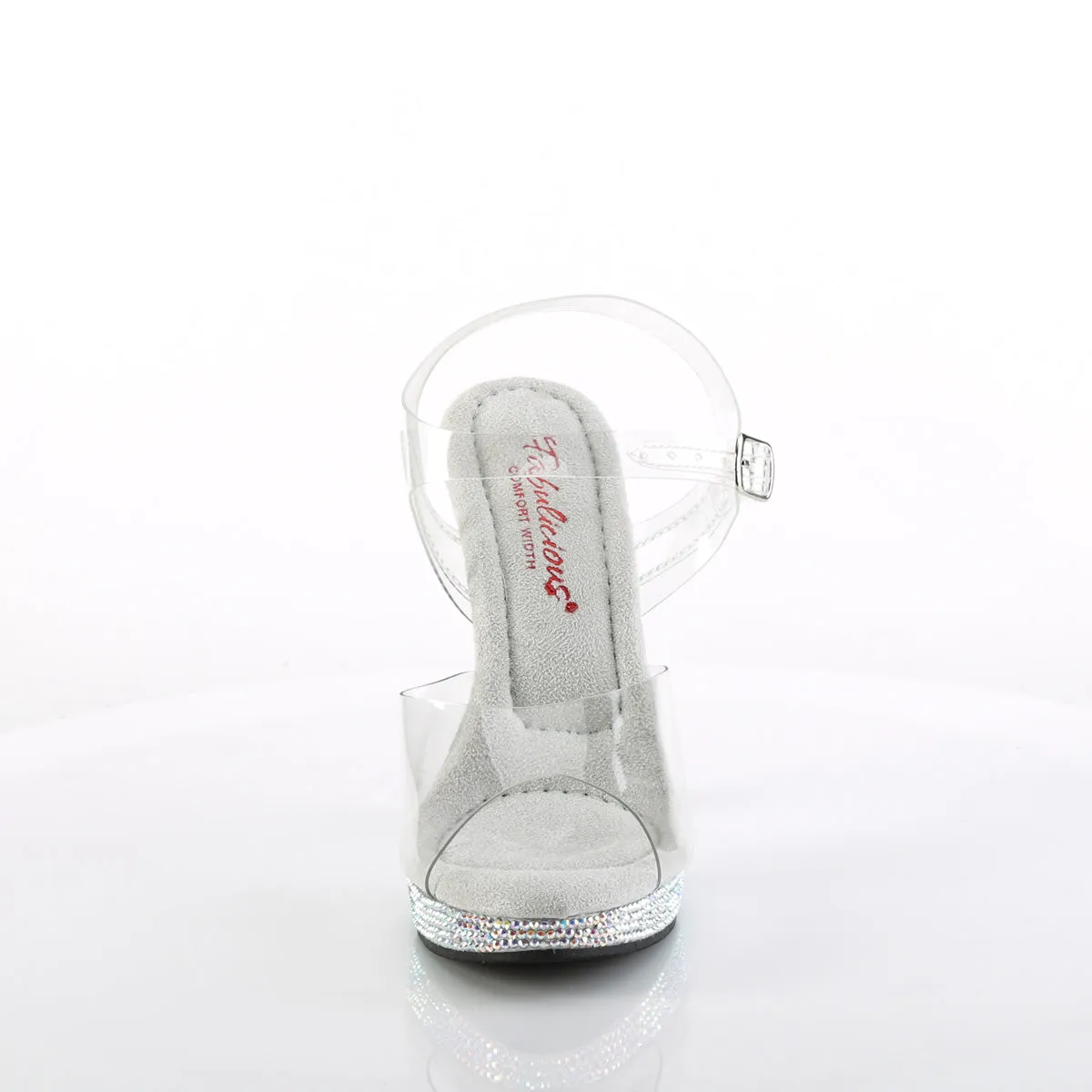 Asics High Arch Support Shoes GLORY-508DM Fabulicious 5" Glory Clear/Silver Multi Sexy Shoes (High Heels)