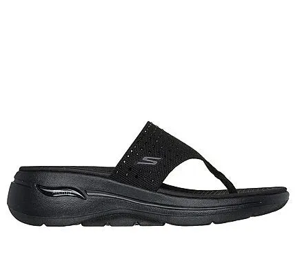 GO WALK ARCH FIT SANDAL - GLAM CITY - BLACK BLACK Claw Slippers