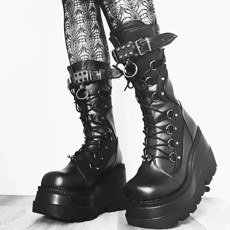 Clean Adidas Shoes Gothic Platform Boots