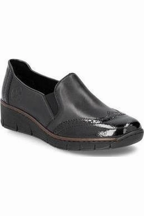 Active Style Rieker 53776-00 Ladies shoes in Black