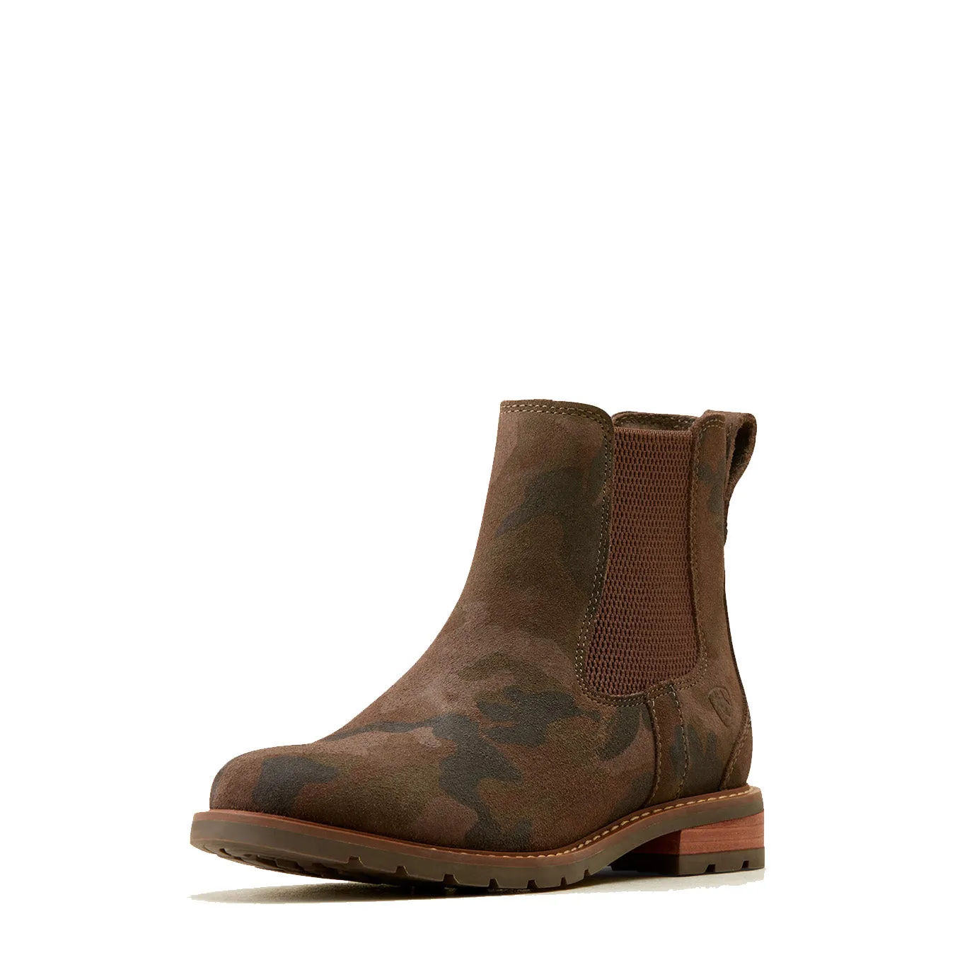 Smooth Design High-Quality Footwear Ariat Womens Wexford Chelsea Boot Camo Suede