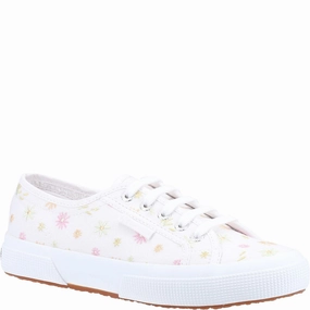 Superga 2750 Flowers Embroidery Shoe odor - resistant running option aerobic exercise shoe suitability