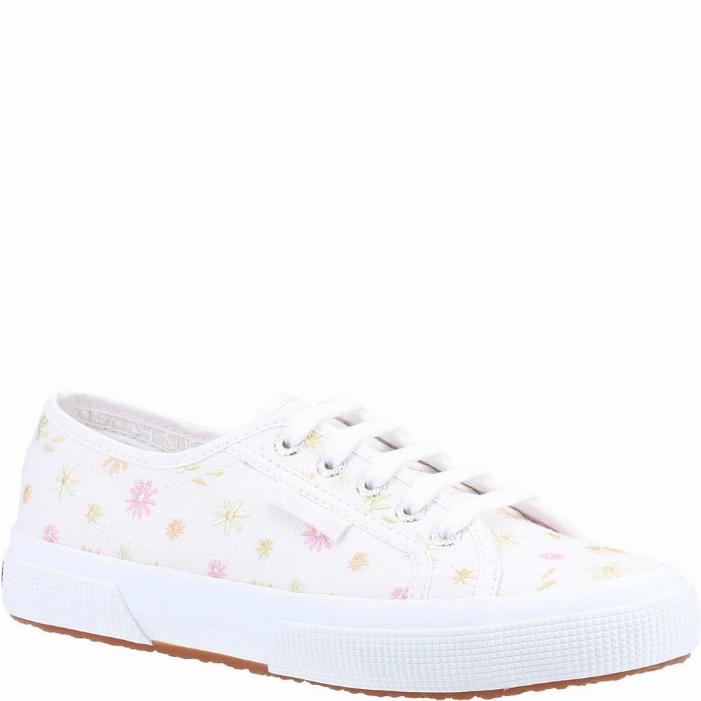 Superga 2750 Flowers Embroidery Shoe odor - resistant running option aerobic exercise shoe suitability