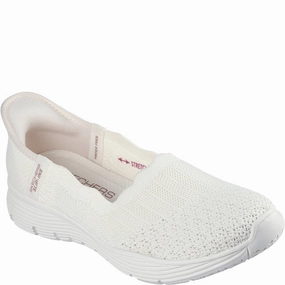 running in a travertine pool area shoes lightweight leather shoes Skechers Seager Believe It Shoe