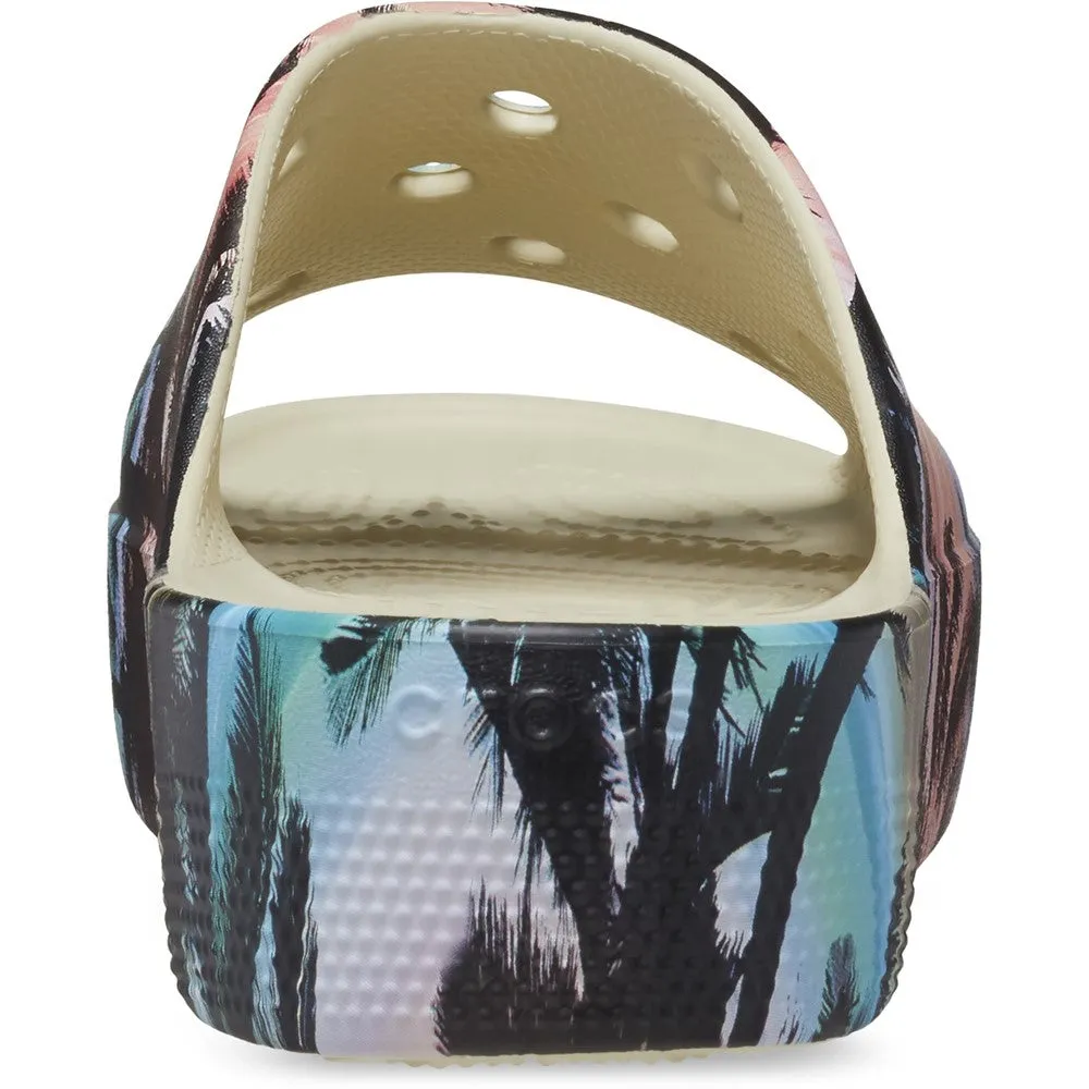 Crocs Unisex Classic Summer Nostalgia Platform Slide Outdoor Use Quick Wear