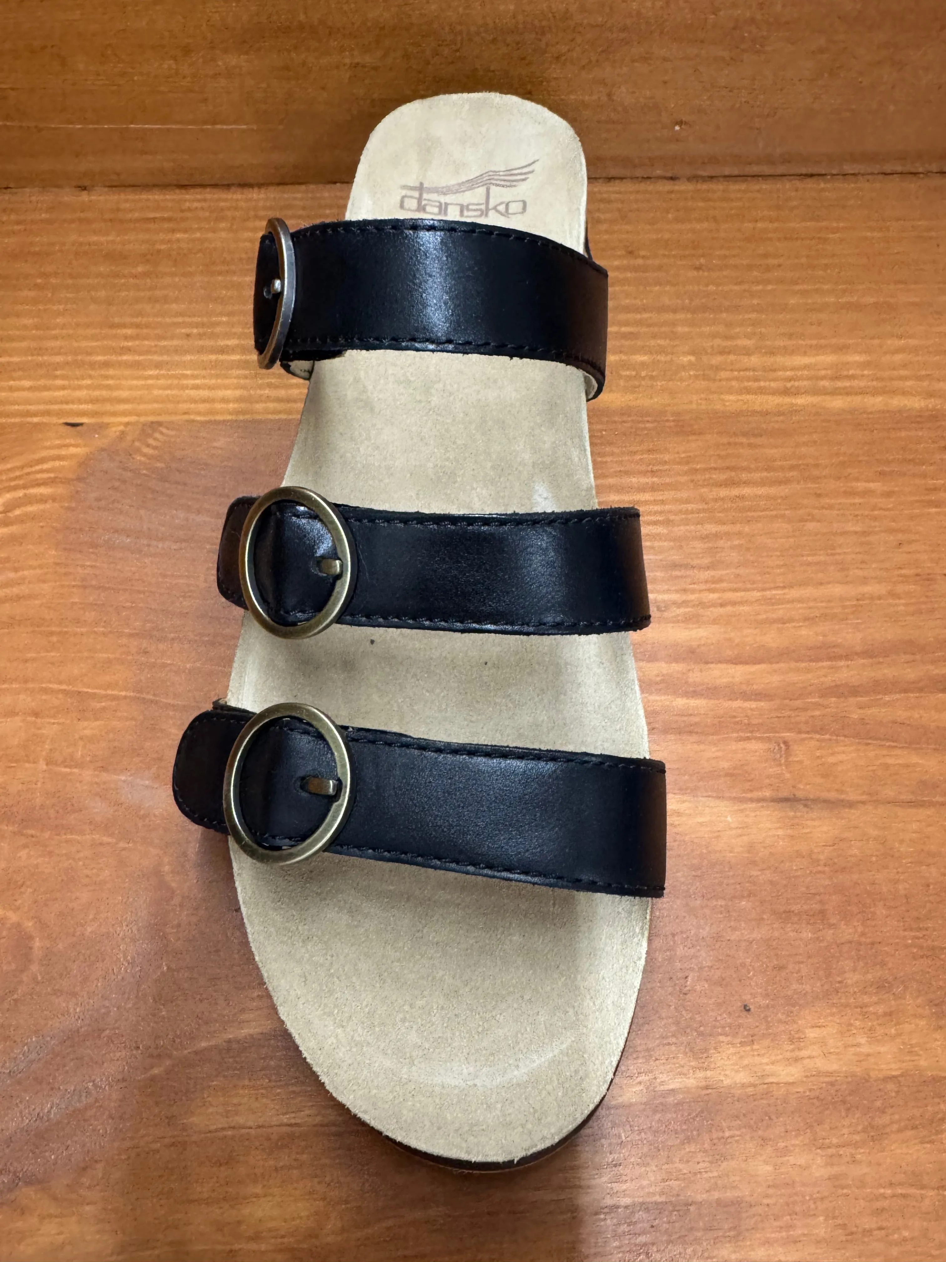 Dansko Campbell Black Velcro Strap