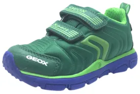 Asic Twr900 Wrestling Shoes Geox Boy's Torque Green Double Hook and Loop Strap Sporty Low Top Breathable Sneaker