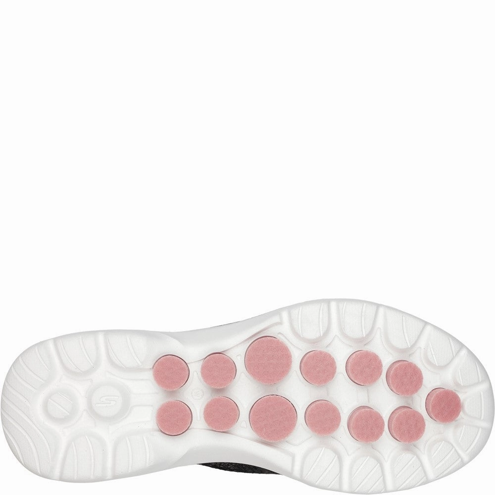 Subtle Texture Neutral Base Skechers Go Walk 6 Glimmering Trainers