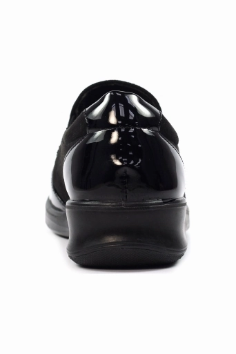 Lunar Hattie Black Wedge Shoe FLN053 City Moments