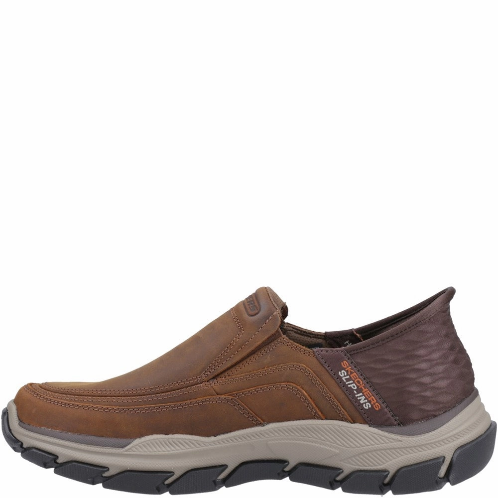Skechers Respected Elgin Wide Fit Shoes Flexible Materials Simple Match