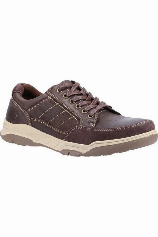 Hush Puppies Finley mens shoe in coffee Outing Ready Talk Step
