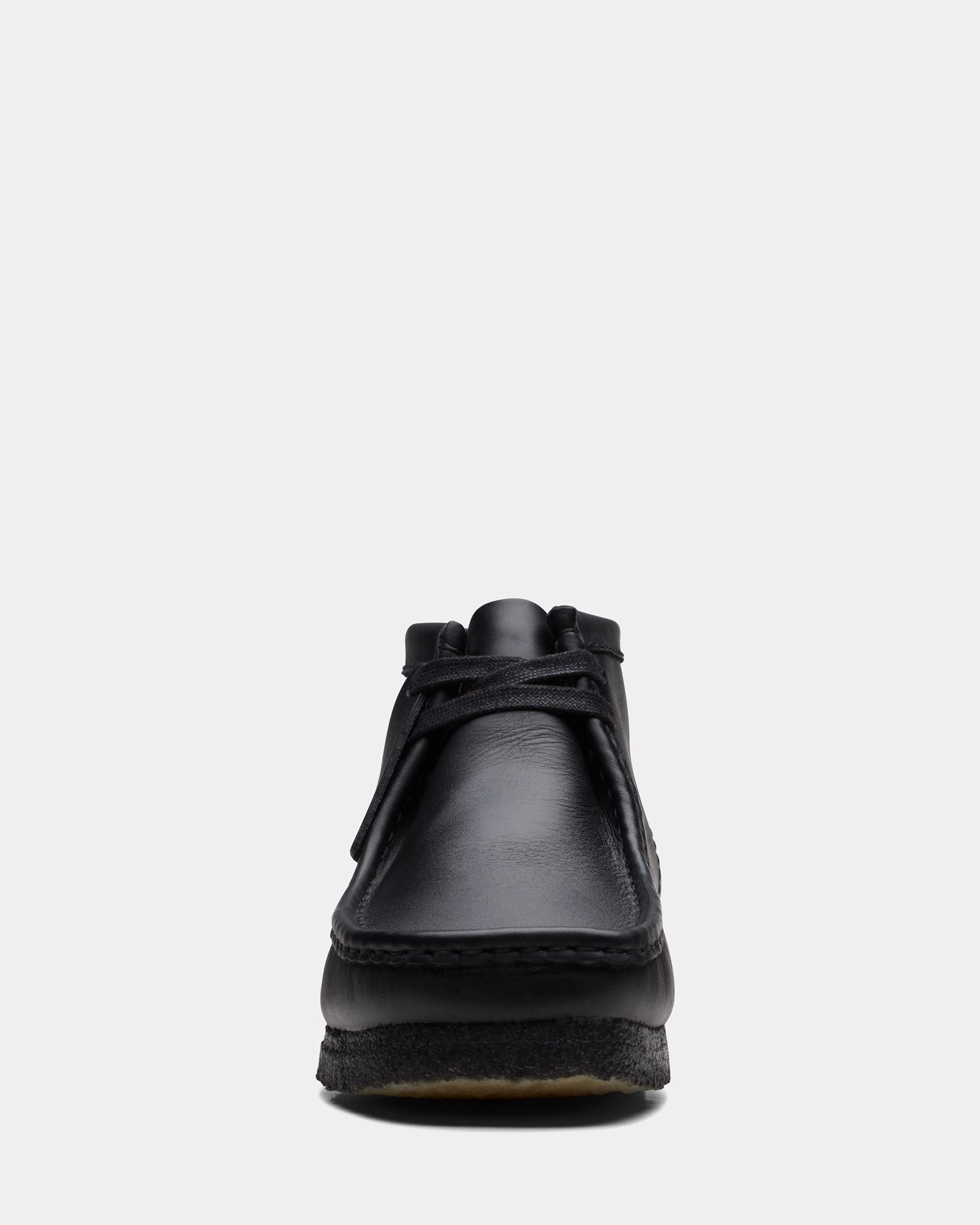 Wallabee Boot (M) Black Leather Comfortable Midsole Street Look