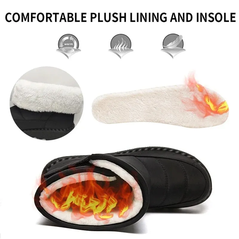 GRW Orthopedic Boots For Women Waterproof Comfortable Fur Lined Ankle Winter Snow Boots Timberland Chillberg Mid Lace Up Waterproof Snow Boot