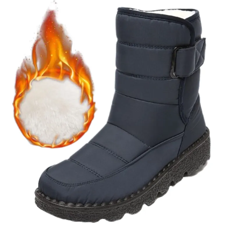 GRW Orthopedic Boots For Women Waterproof Comfortable Fur Lined Ankle Winter Snow Boots Snow Boots With Fur