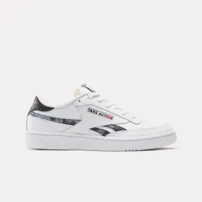 Reebok Footwear Men Reebok x Global Citizen Club C Revenge Shoes WHITE/BLACK/RED Tiger Asics Running Shoes