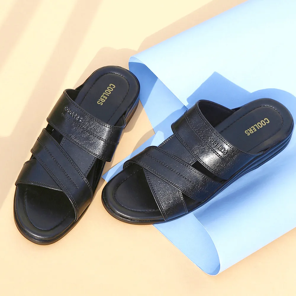 Sheep By The Sea Slippers Coolers Casual (Black) Slippers For Men 7123-143 By Liberty