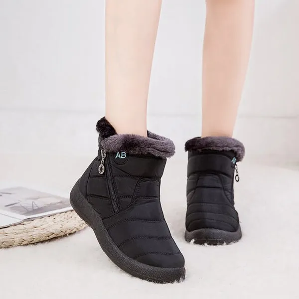 Waterproof Rain Snow Boots OrthoFit Soft Sole Winter Boots Womens