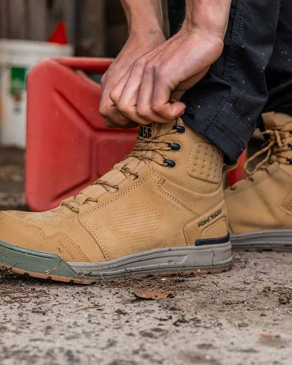 Hard Yakka Mens 3056 S7S 6 Safety Boots Best Work Boots For Plantar Fasciitis