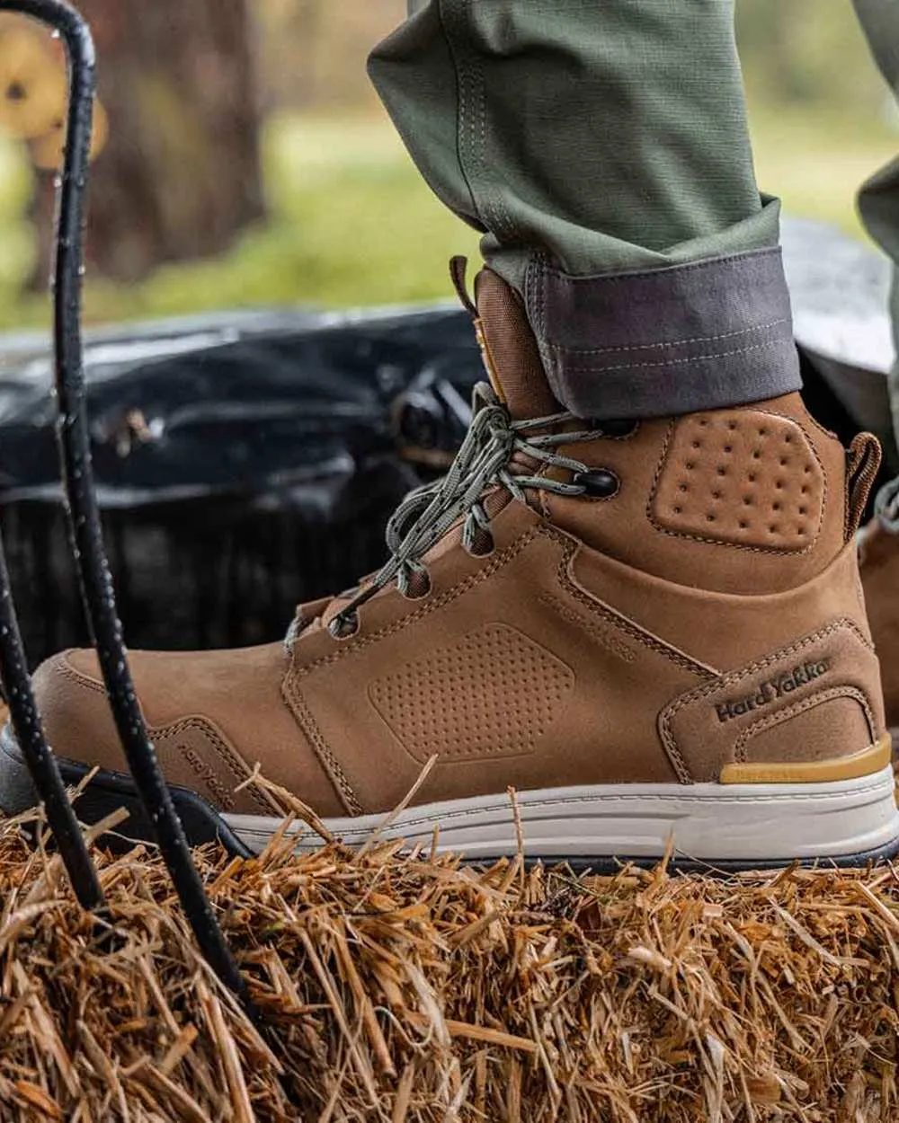 Hard Yakka Mens 3056 S7S 6 Safety Boots 6 Leather Work Boots