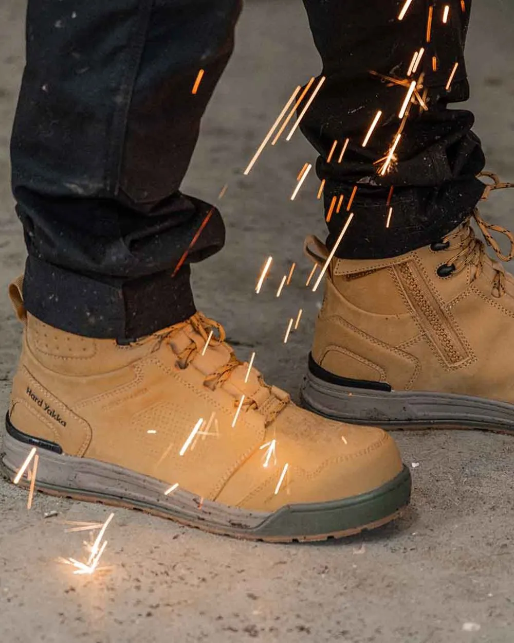 Composite Cowboy Work Boots Hard Yakka Mens 3056 S7S 6 Safety Boots