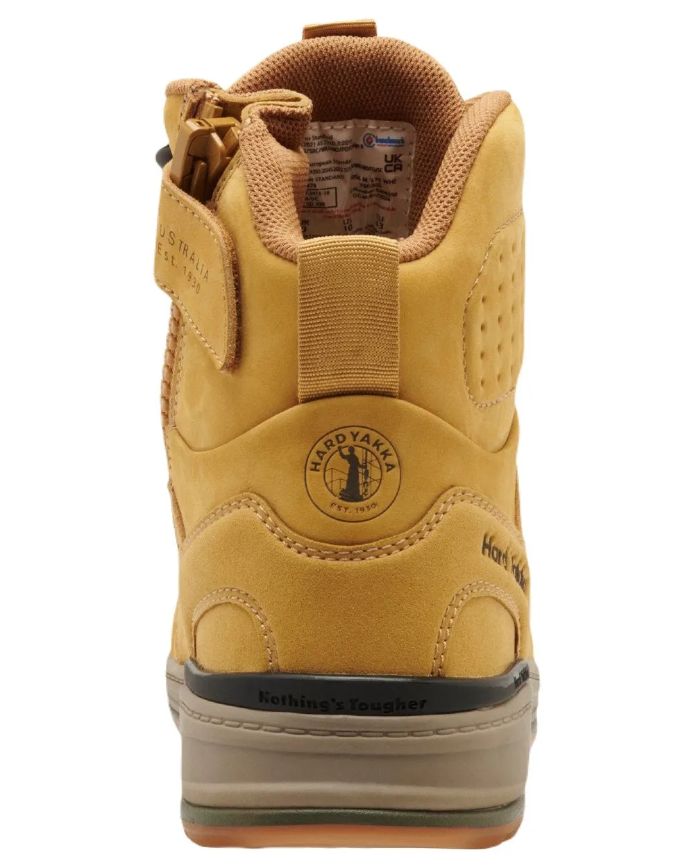 Hard Yakka Mens 3056 S7S 6 Safety Boots Composite Toe Cowboy Work Boots