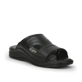 Super Soft Slippers Healers Casual Slippers For Men (Black) 2050-803D By Liberty